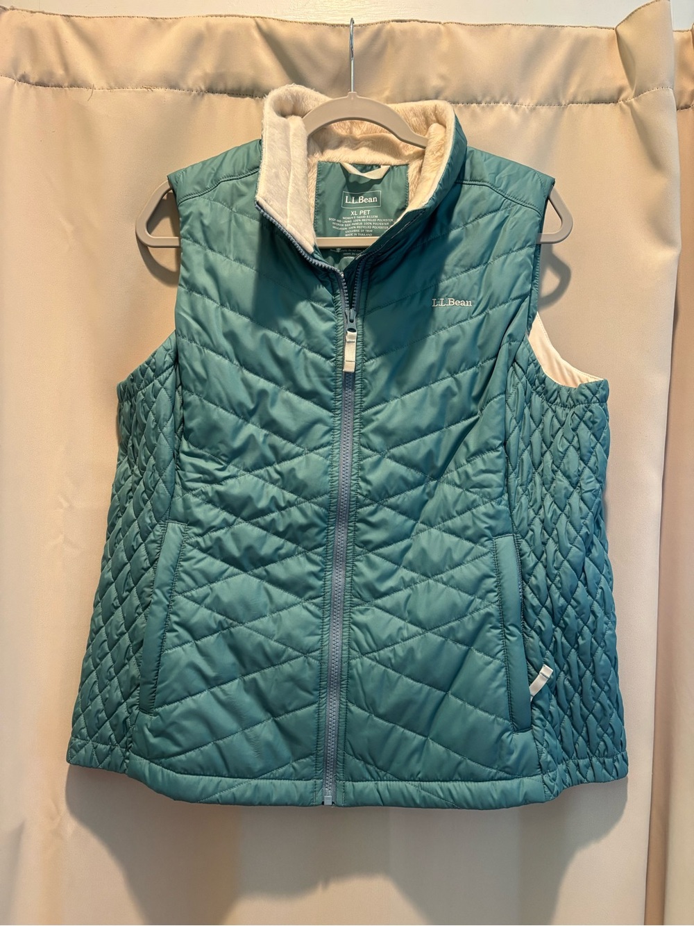 L.L. Bean Women’s Teal Quilted Puffer Vest